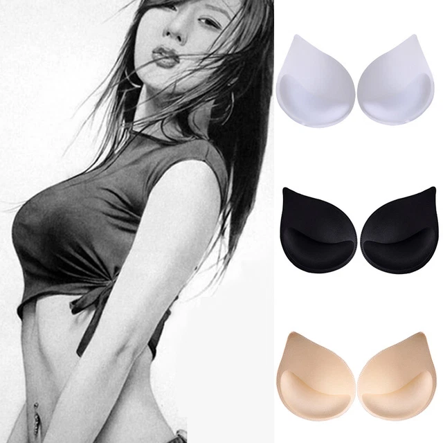 3 Paia Imbottiture Reggiseno Autoadesive Push Up - Rinforzo Seno, Lavabili, Forma Beige - Foto 8
