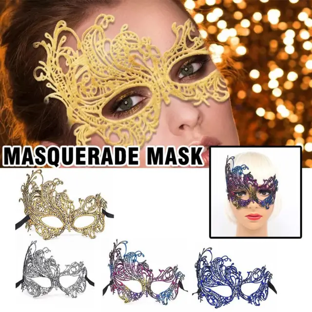 Lace Mask Colorful Gilding Cosplay Masquerade Party Mysterious Angel Eye Mask"