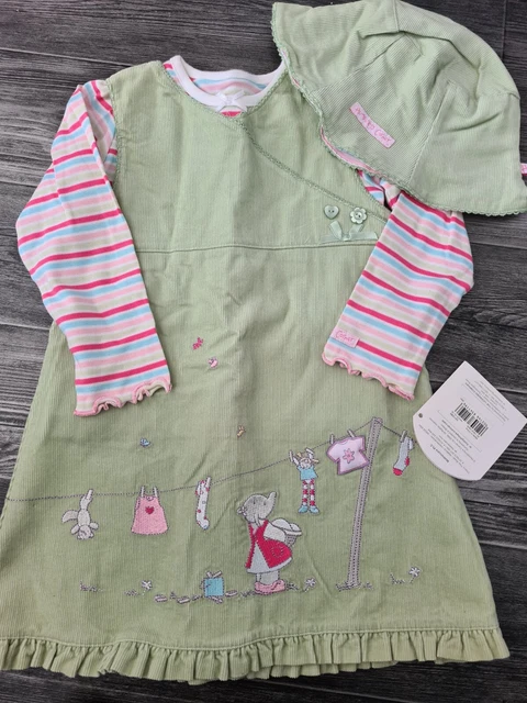 Bnwt Humphreys Corner Lotties Wash Day Dress Top Hat 12-18 Months Gift Autumn