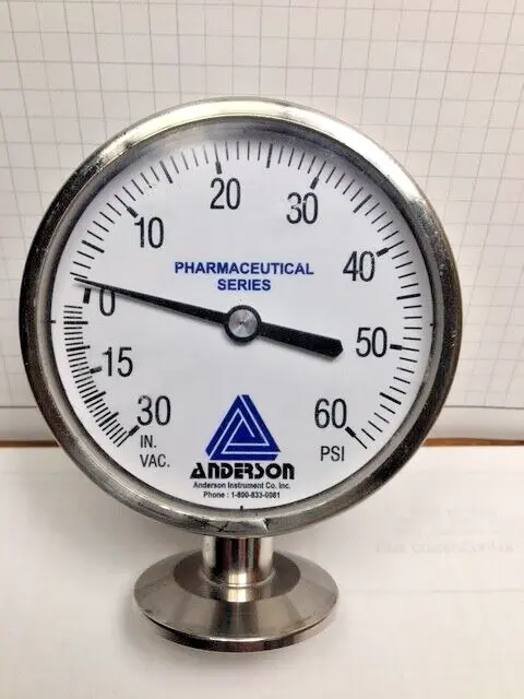 Anderson Pharmaceutical Series, Pressure / Vacuum Gage EM031010041025A