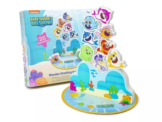 Baby Shark Große Show! Holz Charakter Ablage Spiel Mit Puzzle 18M + Geschenk Toy