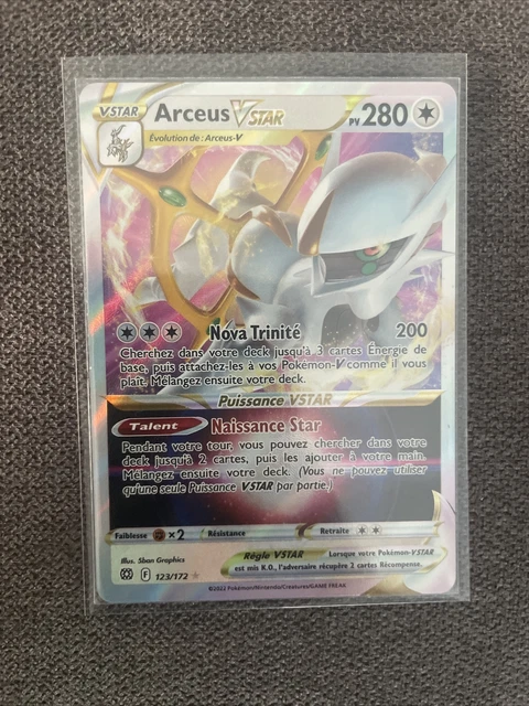 Arceus VSTAR 123/172 – Ultraboost X – Épée Et Bouclier 9 – Coffret 10 Cartes Pokémon Françaises – Sans Doublon