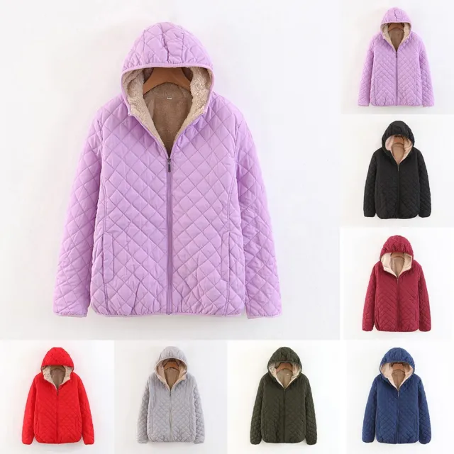 Manteau d'hiver épais pour femmes polaire fourrure à capuche chaude parka en v