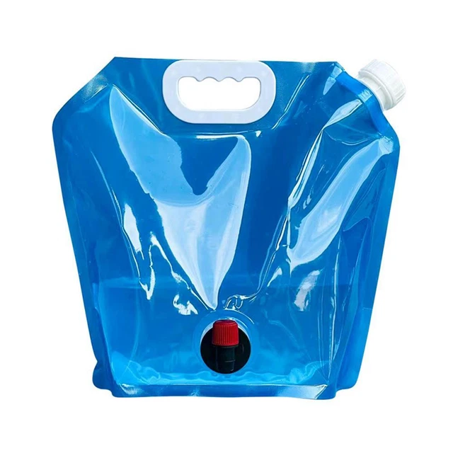 Camping Folding Water Bag No Leakage Water Container with Faucet Pouch (5L)