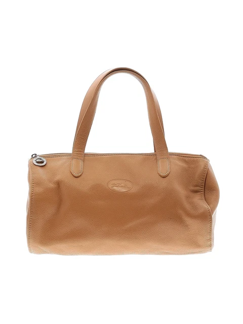 Longchamp Women Brown Leather Satchel One Size