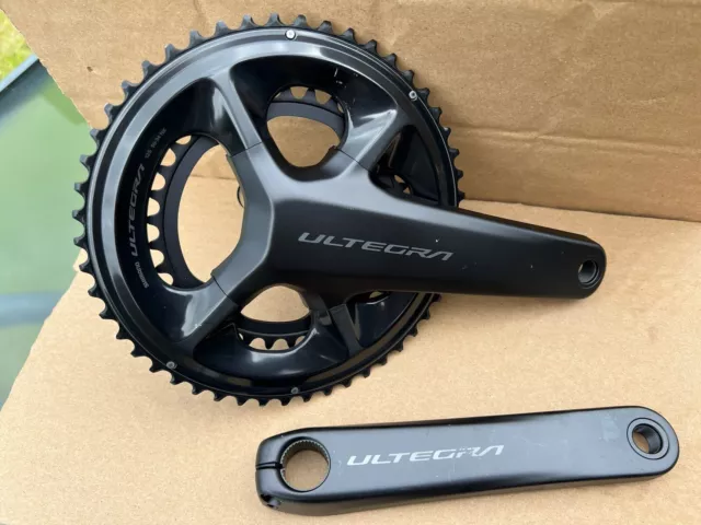 Shimano Ultegra FC-R8100 12 Speed 50/34T 175mm Double Chainset - Black 2