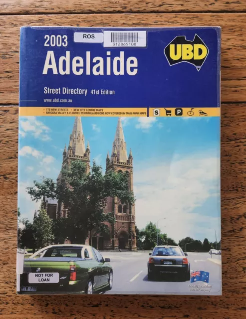 2003 UBD Adelaide Street Directory 47th Edition, Vintage Very Good Condition