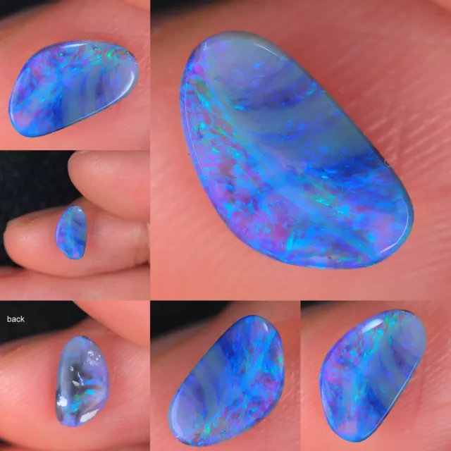 0.71 TCW Australian -Lightning Ridge Natural BLACK CRYSTAL OPAL  KucinaOpals