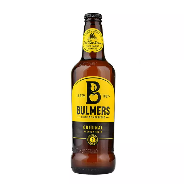 Bulmers Original Cider 500ml Glass Bottle - Pack of 8