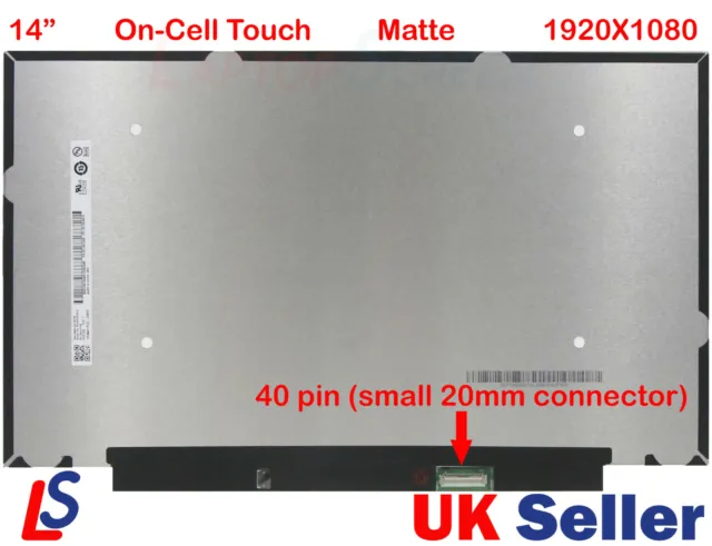 Neu 14,0" Fhd On-Cell Touchscreen Display Panel Für Ibm Lenovo Fru 5D10W46479