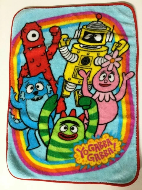 Yo Gabba Gabba 40"×30" Toddler Plush Throw Blanket Soft Warm