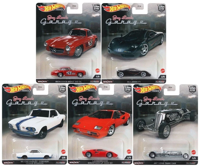 Hot Wheels 1/64 Lamborghini Countach LP5000 QV - Jay Leno's Garage - Modèle Loose Rouge