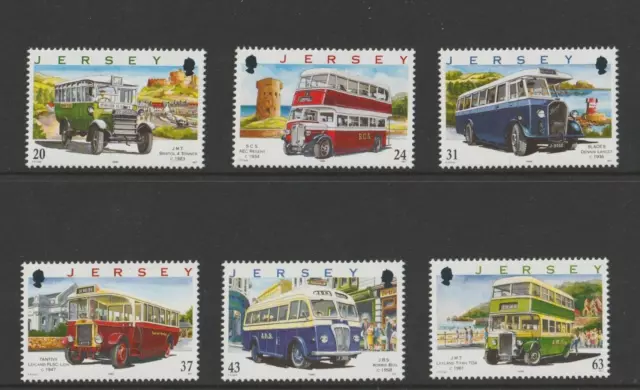 1998 Jersey Transport Stamp Set MNH
