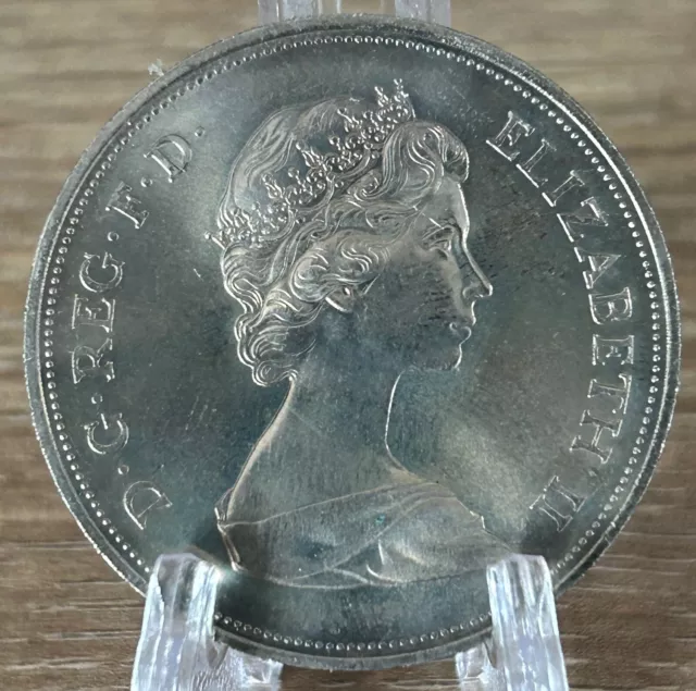 1972 Queen Elizabeth and Prince Philip Silver Wedding Anniversary Crown Coin 2