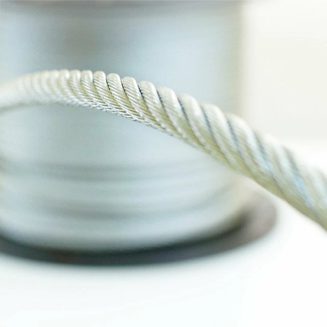 Câble INOX   Ø  2,5 mm  CABLE  LEVAGE CABLE TRACTION TERRASSE  7X 7