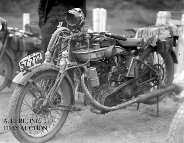 Norton TT winner Alec Bennett machine 1924 Isle of Man TT motorcycle photo