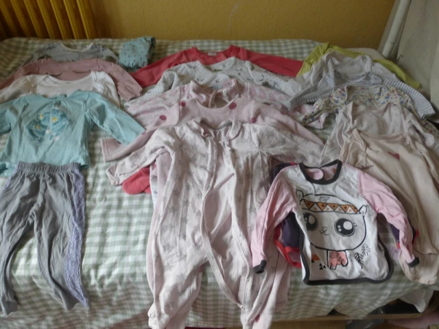 LOT V TEMENTS B B fille 18 mois hiver printemps occasion tb EUR