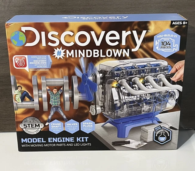 DISCOVERY KIDS MINDBLOWN Model Engine Kit, DIY Mechanic Four Cycle