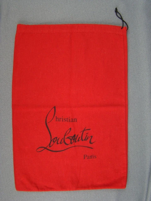 Christian Louboutin Paris Dust Bag Travel or Storage Bag- 10"W x 15"H