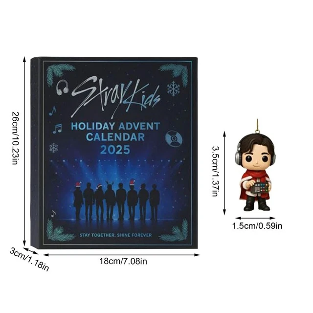 Stray Kids 2025 Advent Calendar Countdown Calendar Acrylic Christmas Gift