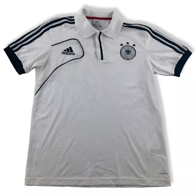 Polo Alemania 2012 talla D6 Adidas EM camisa DFB Alemania 3 estrellas blanco