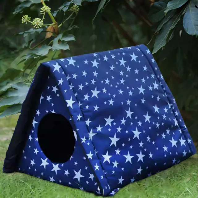 Outdoor Cat House Waterproof Breathable Pet Bed Dog Kennel Stray Cats Shelter