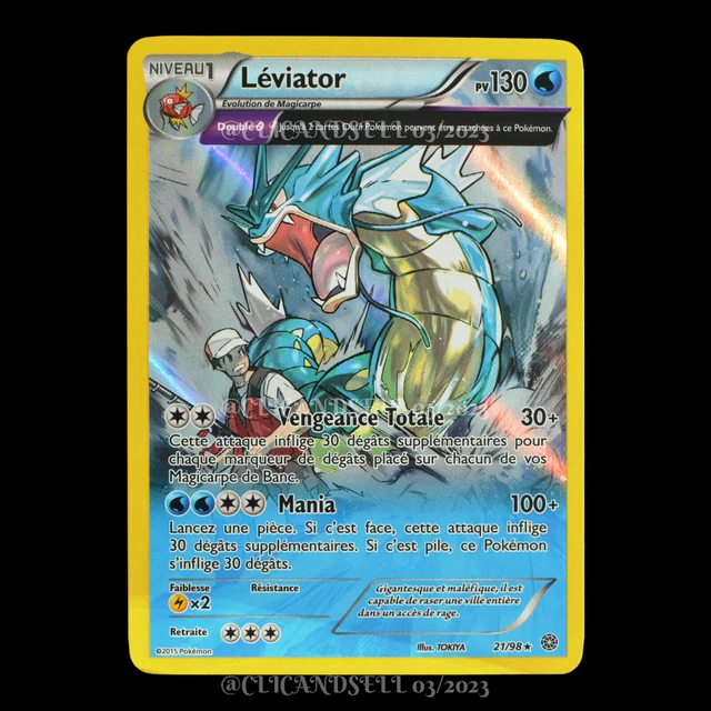 carte Pokémon Léviator 21/98 Origines Éntiques NEUF FR