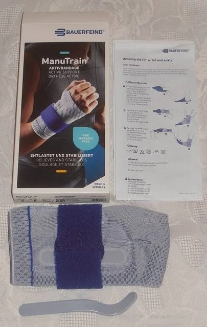 BAUERFEIND MANUTRAIN ORTHESE Aktivbandage Handgelenk Gr 3 R Farbe titan ...