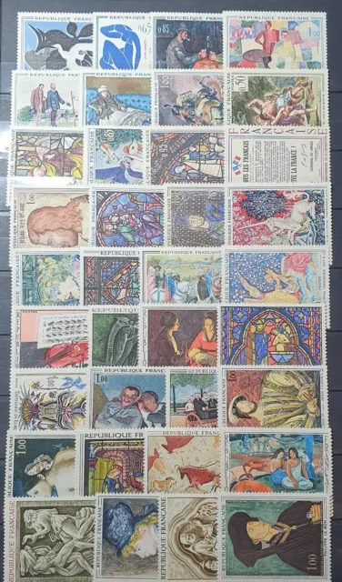 timbre france musee imaginaire tableau de 1961 a 2000 complet** 197timbres
