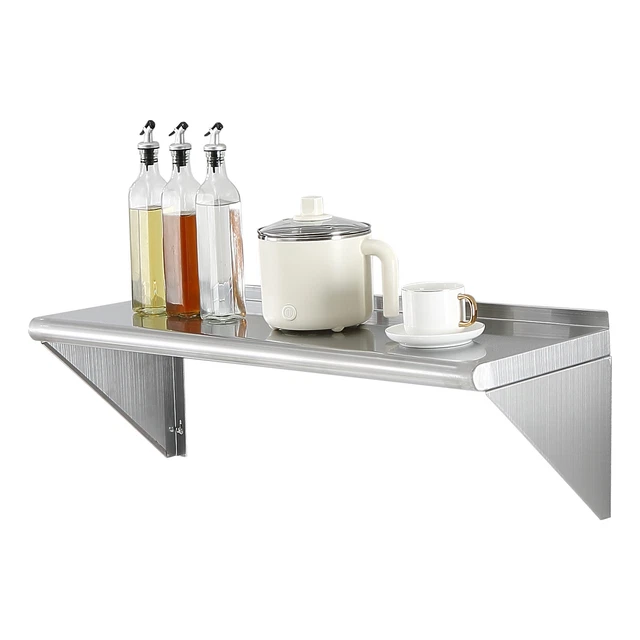 VEVOR Stainless Steel Wall Mounted Shelf Kitchen Restaurant Shelving Multisize