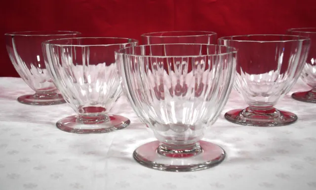 6 Très rares Verres à Eau cristal de  Baccarat service 1930 - 2 lots disponibles