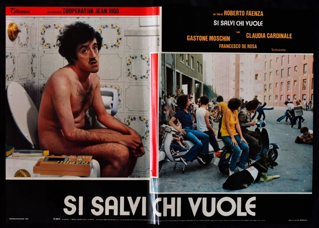 FOTOBUSTA SI SALVI CHI VUOLE vespa moto lambretta piaggio cardinale F48