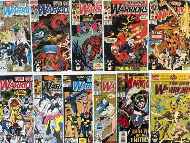 Marvel Comic Book Lot The New Warriors Lot of 11 Comics includes #1 + Annual #1