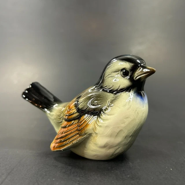 Goebel Porcelain Brown Black Sparrow CV73 Made in W. Germany 1979-1990