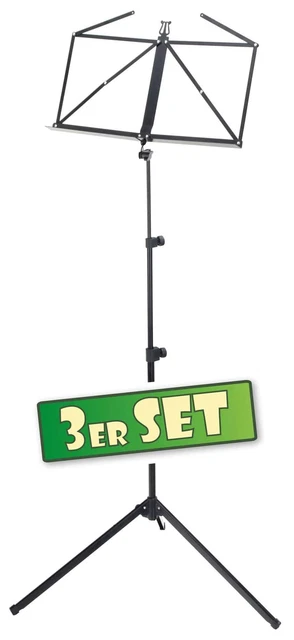 3x MCGREY 100/2 B NOTENSTÄNDER SET EVENT HOCHZEIT DJ KEYBOARD PIANO MUSIK NOTEN