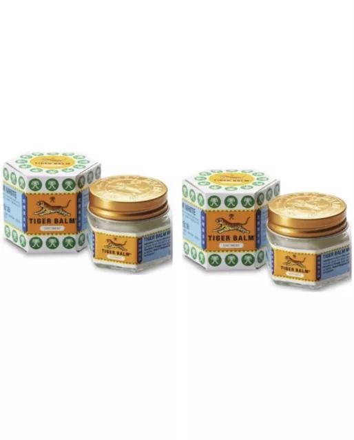 Tiger Balm (White) Super Strength Pain Relief 19.4 x 3 Jars -Thai edition