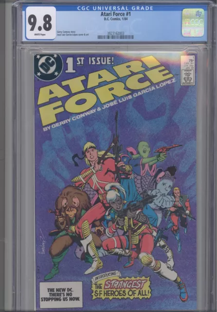 Atari Force #1 CGC 9.8 1984 DC Comics Gerry Conway story Atari Force #1 CGC 9.8 1984 DC Comics Gerry Conway story
