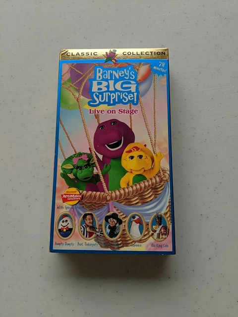 Barney Barney S Big Surprise Live On Stage Vhs Tape 1998 5 09 Barney Barney S Big Surprise Live On Stage Vhs Tape 1998 5 09