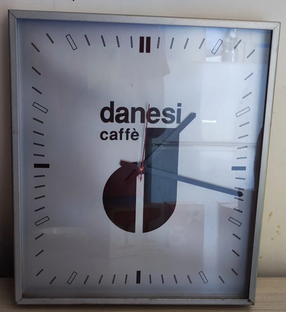 Danesi Caffè Orologio Pubblicitario Vintage 30x35 (Da Rivedere)