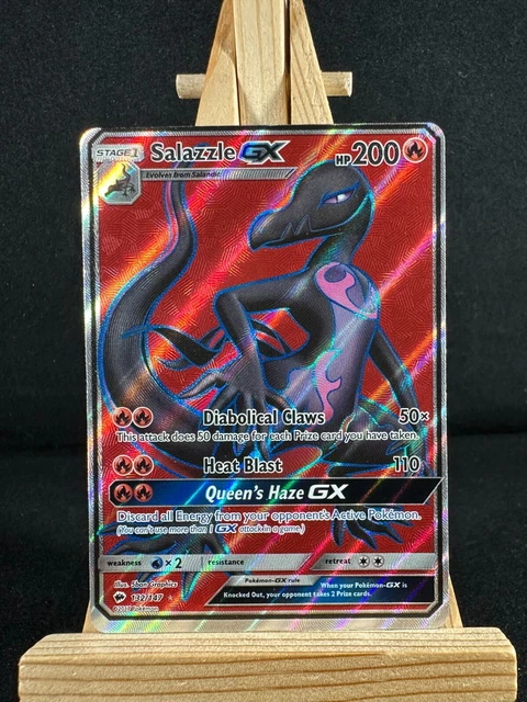 Pokemon TCG 1x SLAZZLE GX - FULL ART - BURNING SHADOWS - 132/147