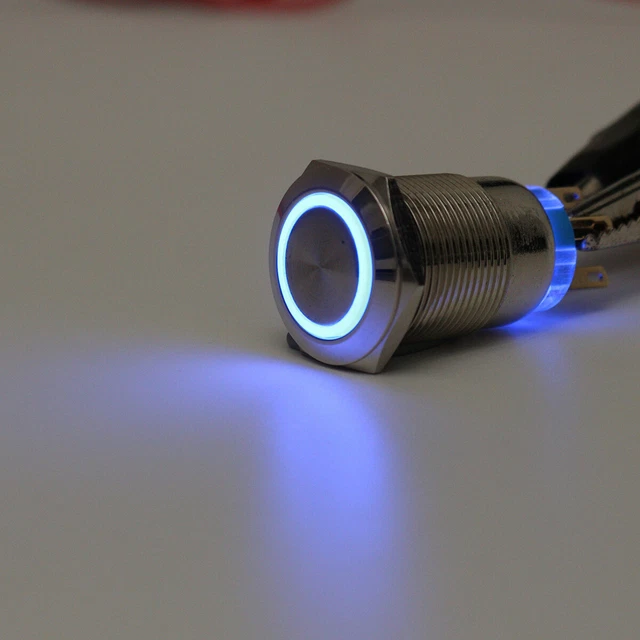 GUNGY Interruttore A Pulsante Autobloccante Pulsante 12V-24V 3A - Foto 10