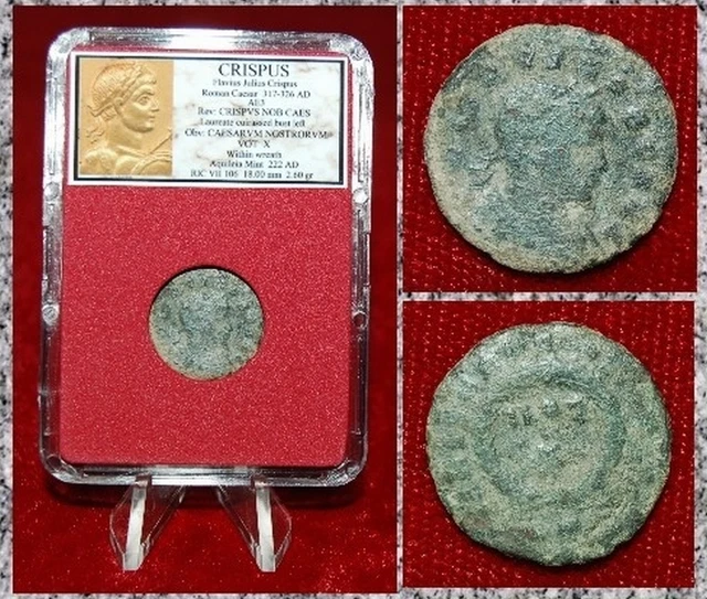 ANCIENT ROMAN EMPIRE Coin Of CRISPUS As Caesar Wreath On Reverse EUR 29 ...