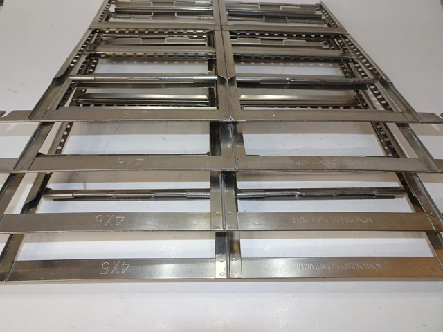 4 Kodak 8x10 Stainless Steel Multiple Film Developing Hangers hold 4 4x5 films*