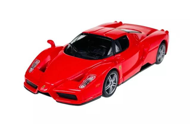 Bburago Enzo Ferrari Red 1:43 Pull Back Drive Die Cast New In Box Metal Model