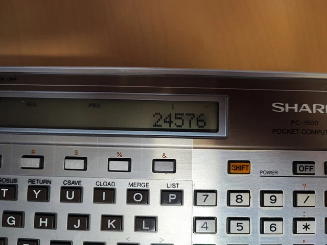 Sharp Personal Computer PC-1500A Calculator & CE-150
