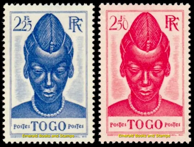 EBS French Togo 1941 - Togolese Maiden - TG 202-203 - MNH**