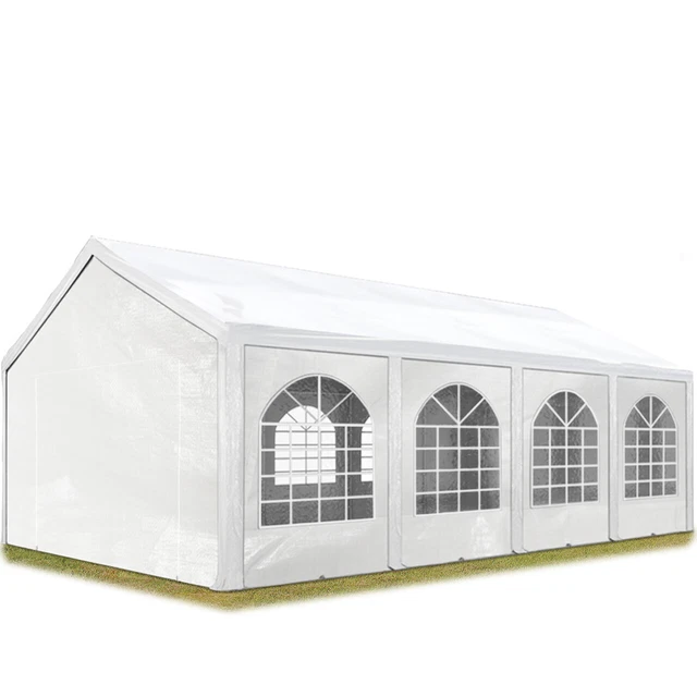 Partyzelt Pavillon 3x8m Bierzelt Festzelt Gartenzelt Vereinszelt Markt Zelt weiß
