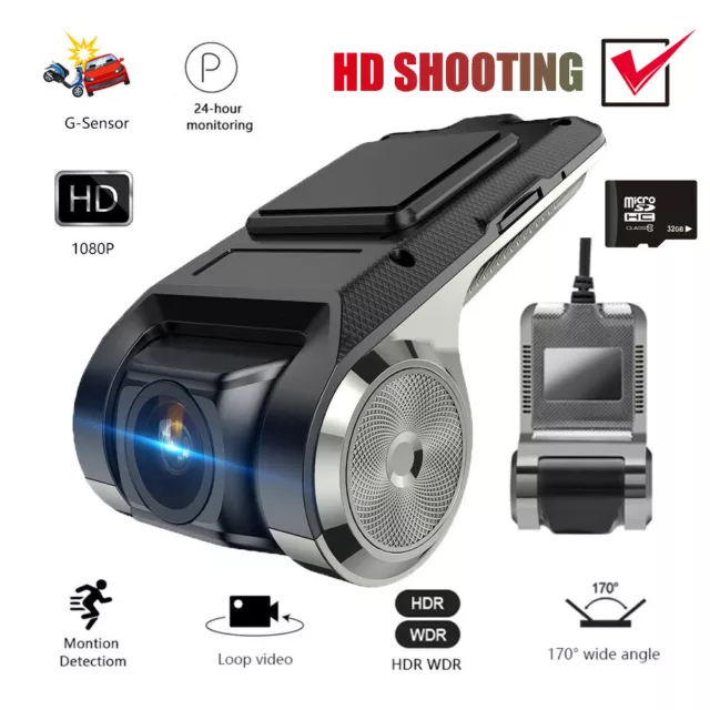 Mini Auto DVR Kamera HD 1080P ADAS Videorecorder Dash Cam für Android Player