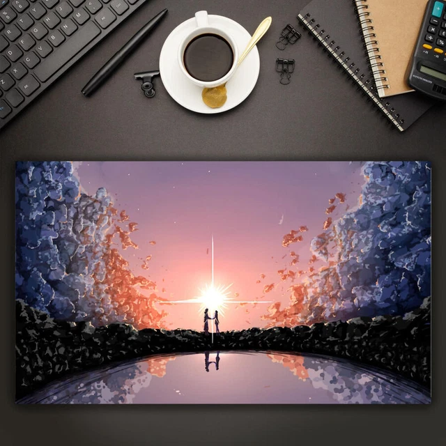 ANIME YOUR NAME Mitsuha Miyamizu Taki Tachibana Kimi Playmat Mat CCG