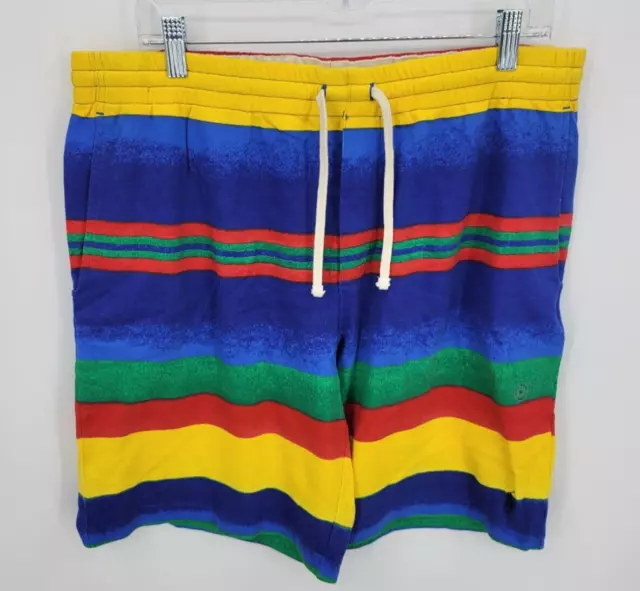 Polo Ralph Lauren Striped Spa Terry Shorts Mens XL Multicolor Y2K NWT